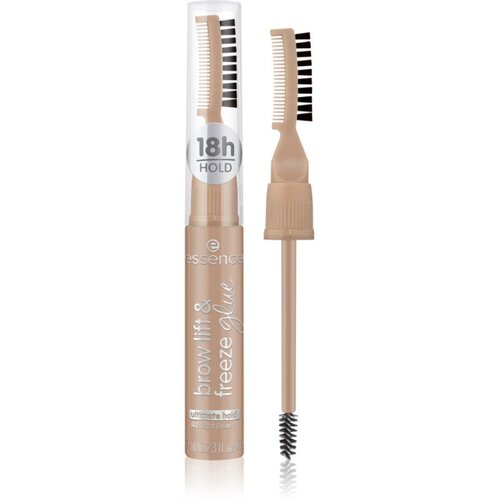 Essence Brow Lift &amp;amp; Freeze prozirni gel za obrve nijansa 02 Light Brown 7 ml Slike