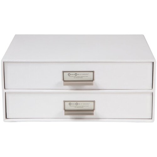 Bigso Box of Sweden Beli dvonadstropni predal za datoteke Bigso, 33 x 22,5 cm Slike
