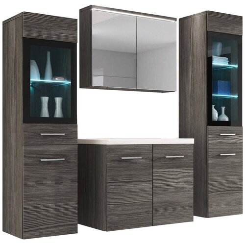 P & B kopalnica madrit, temni hrast, led, 5-Delno Cene