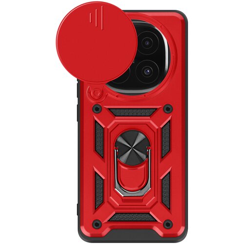 Oem Mayaxess, Ohišje za Xiaomi Redmi Note 14 Pro in 14 Pro Plus Support Ring, Rdeča, (5000208755) Cene