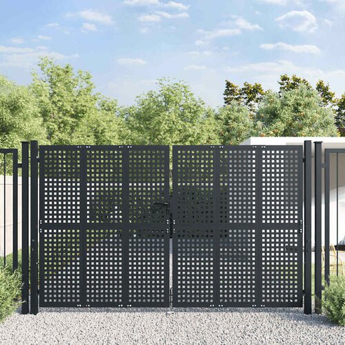  Vrtna vrata antracit boje 300x200 cm čelik Cene