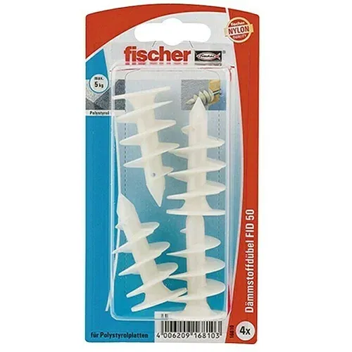 Fischer Tipla za izolacijske materijale FID 50 K (Ø x D: 25 x 50 mm, Plastika, 4 Kom.)