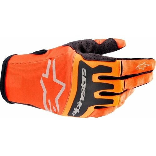 Alpinestars Techstar Gloves Hot Orange/Black L Motoristične rokavice Slike