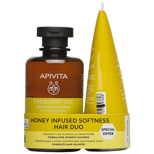Apivita nežni šampon, 250 ml + Regenerator za kosu, 150 ml PROMO Cene