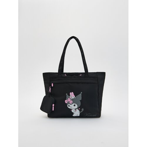 Reserved Torba od platna Kuromi - crno Cene