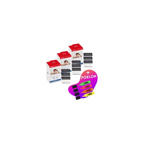 Canon Komplet tinta + foto papir KP-108IN, original, 3 komada + GRATIS POKLON Cijene