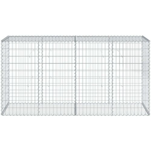 VidaXL Gabionska ko&amp;scaron;ara s poklopcem 200x50x100 cm pocinčano željezo Slike