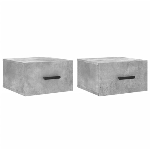 Maison Chic Stenski Dvo delni komplet Nočne omarice - Nočne mize betonsko siva 35x35x20 cm, (21690071) Cene