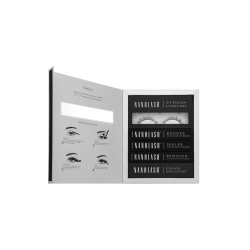 Nanolash DIY Eyelash Extensions Starter Kit nastavite za podalj&amp;scaron;evanje trepalnic doma Classy Slike