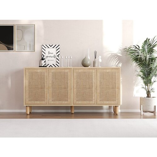 Hanah home konzolni sto Leıla, 150x73x36 cm, Boje hrasta Slike