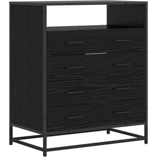  Ormar s ladicama 4-Ladica Crni hrast 70 x 41 x 83,5 cm Cene