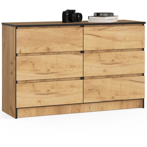 AKORD KOMODA K120 6SZ CLP OAK CRAFT, (21703077) Slike