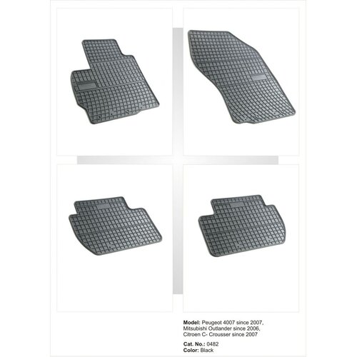 FROGUM Tipske patosnice za Mitsubishi Outlander (06-12) / Citroen C-CROSSER / Peugeot 4007 (2007 Cene