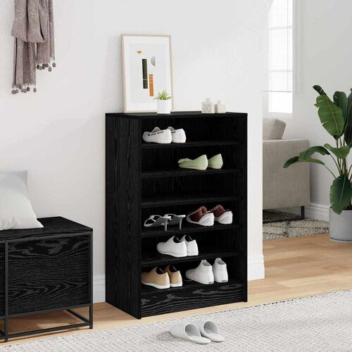  Ormar za cipele Crni hrast 60 x 35 x 92 cm Konstruirano drvo Cene