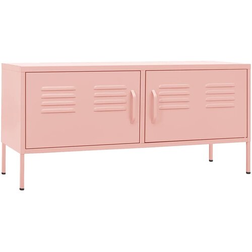 Maison Chic TV omarica - TV enota - Televizijska omarica roza 105x35x50 cm jeklo, (21699774) Cene