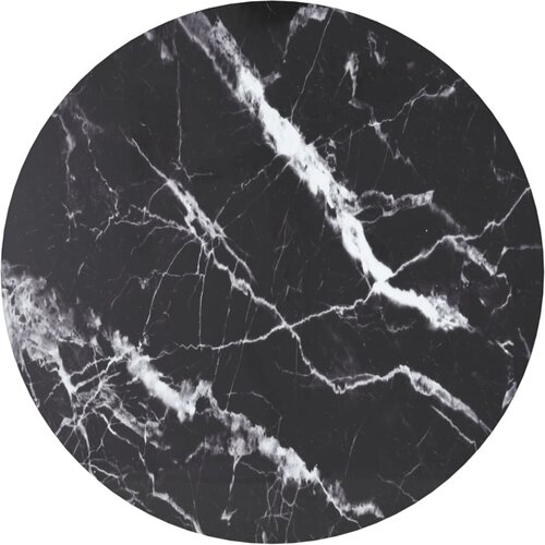VidaXL Mizna plo&amp;scaron;ča črna &amp;Oslash;40x0,8 cm kaljeno steklo z marmorjem, (20979275) Slike