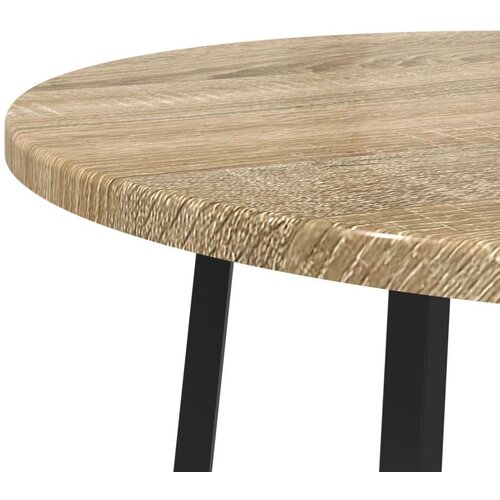 VidaXL Krajnji stolovi Sonoma hrast MDF, Metal Srednji Elegantni Slike