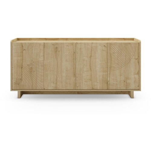 Marckeric Komoda v hrastovem dekorju v naravni barvi 180x80x40 cm Daira &amp;ndash; Slike