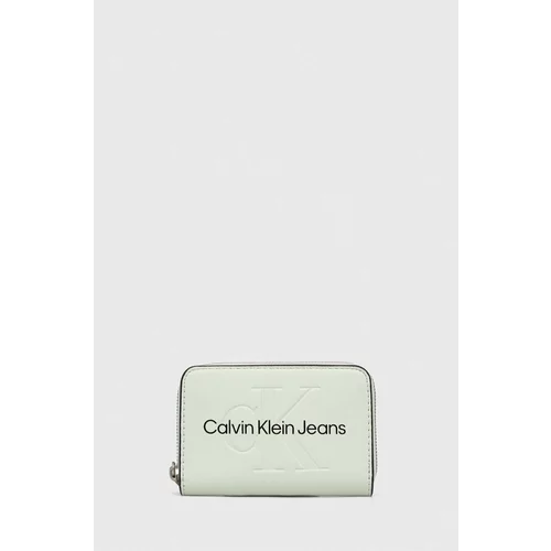 Calvin Klein Jeans Denarnica ženski, zelena barva