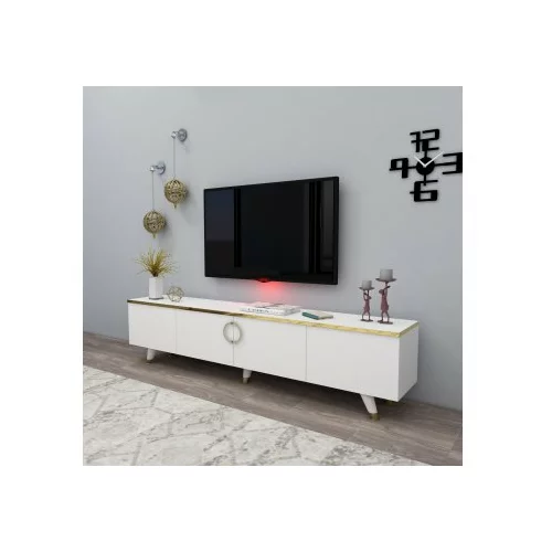 HANAH HOME Luxia - White, Gold TV omarica, (20784492)