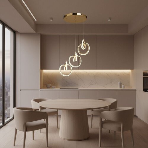 Toolight Viseća LED svjetiljka LHJ093-3CP GOLD Slike