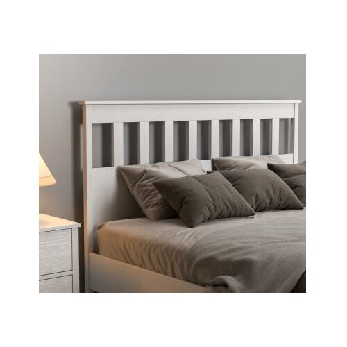 Hanah home FRN-20063 WoodenWhite Double Bedstead Cene