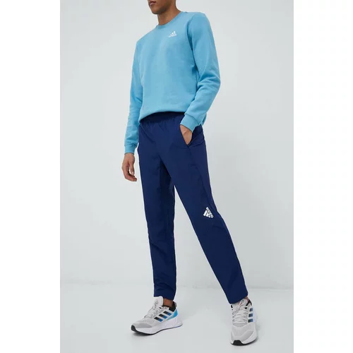 Adidas Hlače za vadbo Designed for Movement mornarsko modra barva
