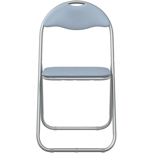  Sklopiva stolica 8 pcs Sivi 48 x 43,5 x 81 cm Lažna koža Slike