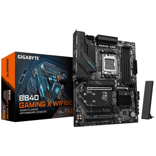 Gigabyte MB B840 GAMING X WF6E AM5, 4x DDR5, 3x M.2, 4x SATA 8xUSB; 1x HDMI, 1x DP, ATX; Slike