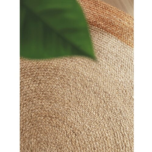 Hanse Home Slonoko&amp;scaron;čena obojestranska/ročno tkana okrogla preproga iz jute &amp;oslash; 120 cm Jutta Ivory &amp;ndash; Slike