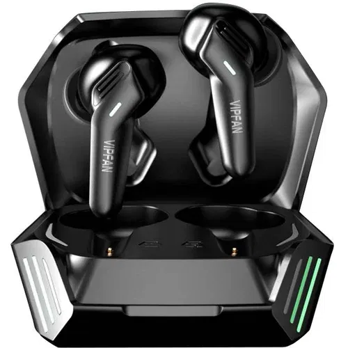VIPFAN Brezžične gaming slušalke T07, Bluetooth 5.0 (črne), (20773831)
