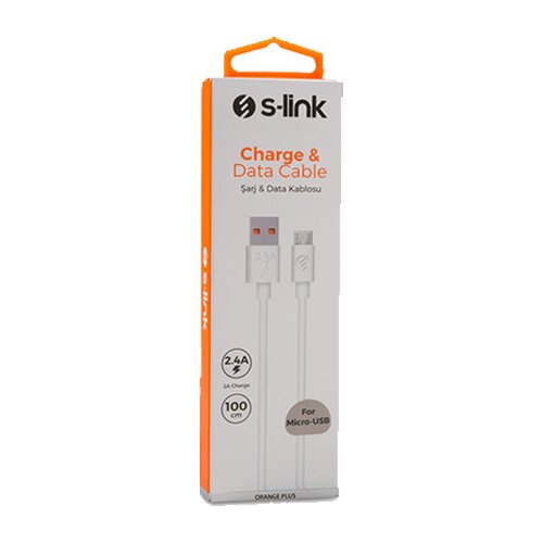 S-link USB-A na MicroUSB kabl (beli) - SL-X241  USB Kabl USB-A Micro USB 1 m Cene