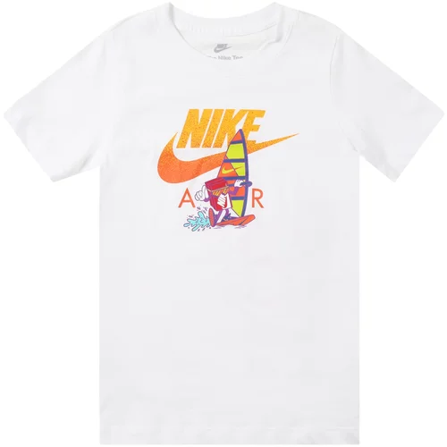 Nike Sportswear Majica voda / oranžna / rdeča / bela