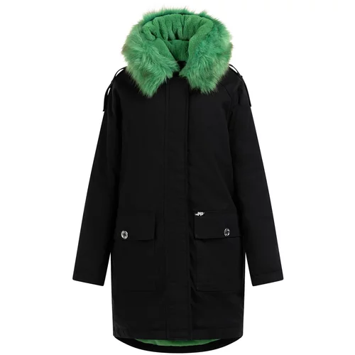 MYMO Zimska jakna travnato zelena / črna