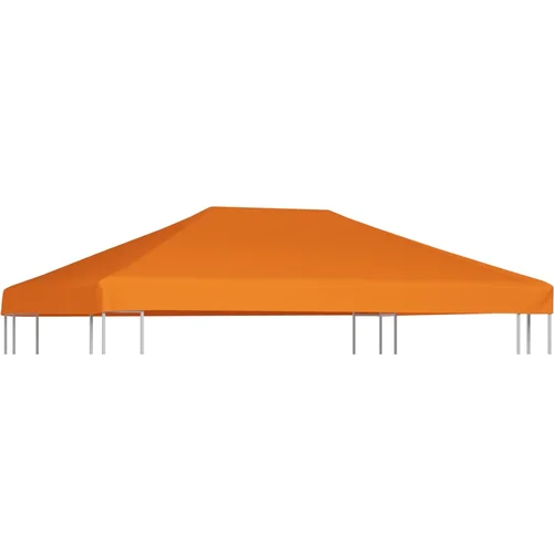 vidaXL Streha za paviljon 310 g/m² 4x3 m oranžna