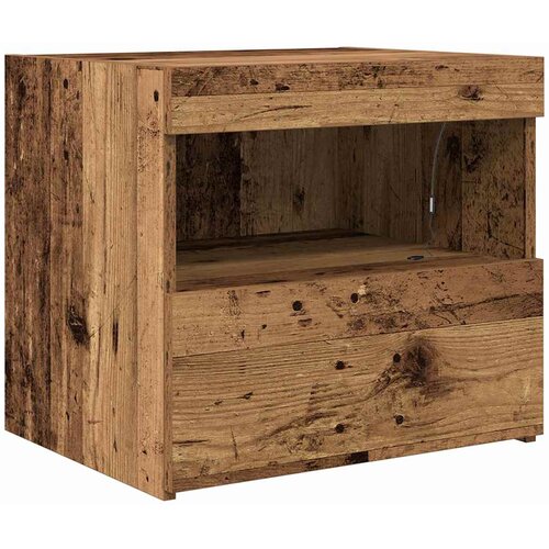  Noćni ormar 2 pcs Staro drvo 50 x 40 x 45 cm Konstruirano drvo Slike
