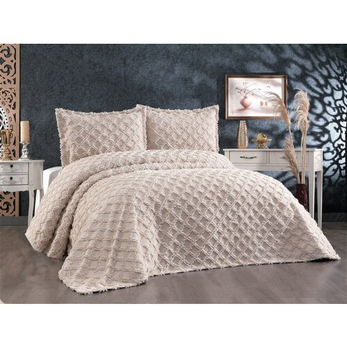 Harem - cappuccino cappuccino double bedspread set Slike