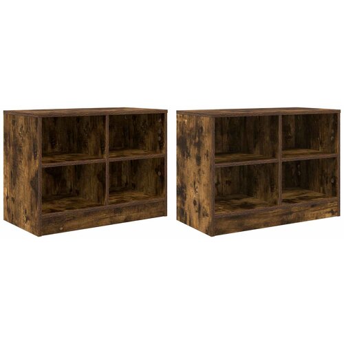  za krevet 2 pcs Dimljeni hrast 66 x 33 x 48 cm Slike
