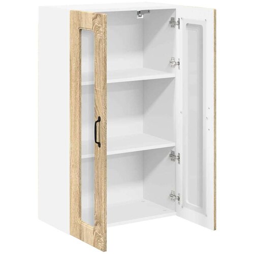 VidaXL zidni kuhinjski ormarić s policom sonoma hrast 60 x 31 x 100 cm Slike