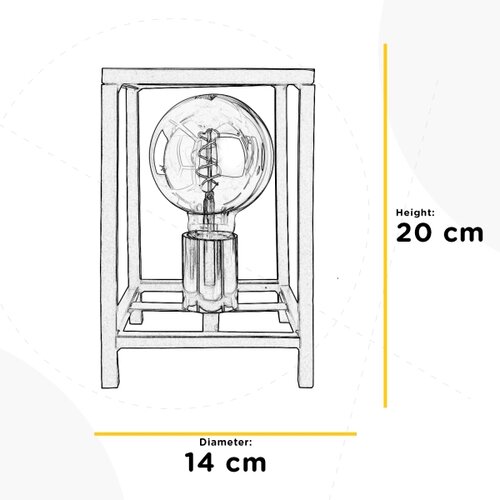  ONLI - Stona lampa FLOKI 1xE27/15W/230V 20 cm crna/bakrena Slike