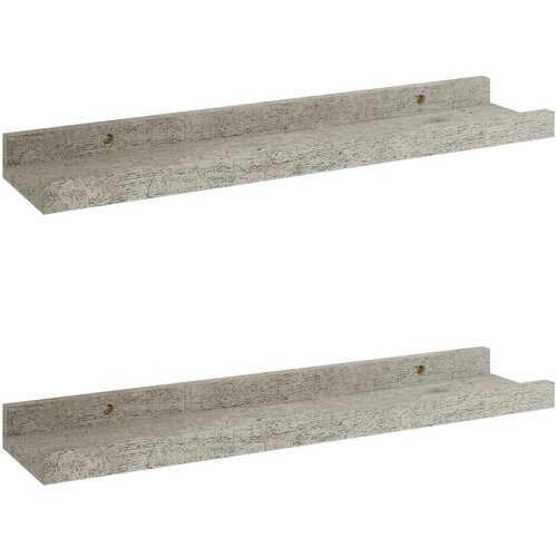 Maison Chic 2 kosi Stenske Police - Viseče police betonsko siva 40x90x3 cm, (21793934) Slike
