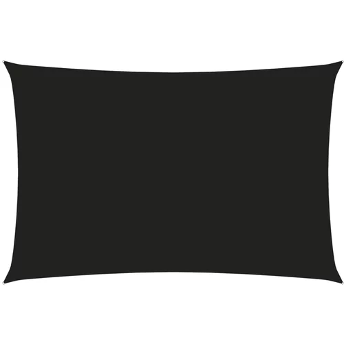 vidaXL jedro protiv sunca od tkanine Oxford pravokutno 4 x 6 m crno