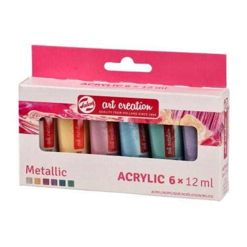 Royal Talens Art Creation acrylic, akrilna boja, set 6K, metallic set, 6 x 12ml Cene