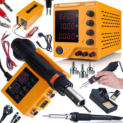 Rosfix SET LABORATORIJSKI NAPAJALNIK RARES-3210 + SPAJKALNA POSTAJA OH660 &ndash; 32V 10A, 660W | LED, PID, HOT-AIR, 900M, (5000036382) Cene