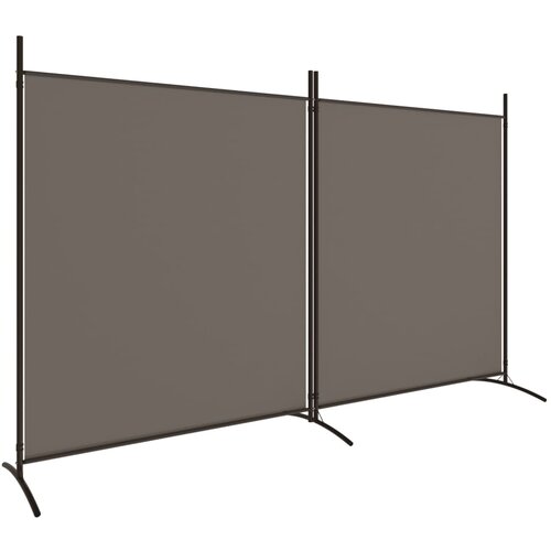Maison Chic Paravan - Sobne pregrade 2-delni antracit 348x180 cm blago, (22111851) Cene