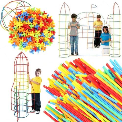 Kruzzel blokovi - slamke - set od 408 kom. Slike