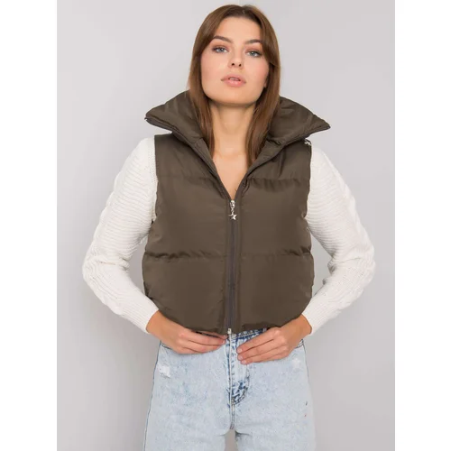 Fashion Hunters Quilted vest Gizelle Khaki