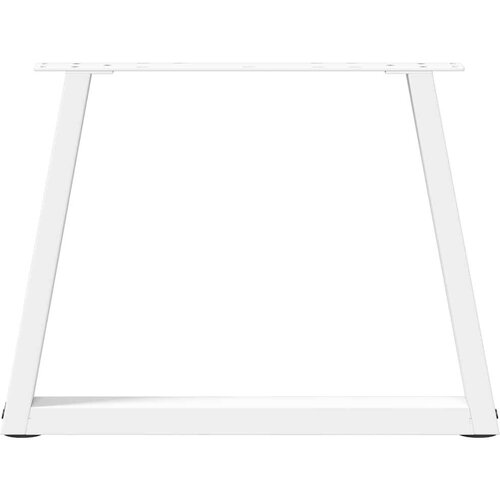  Noge za blagovaonski stol V-oblika 2 kom bijele 60x(42-43 3) cm Slike