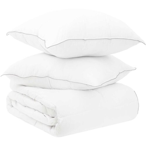 vidaXL Komplet odej z blazino 2 pcs Bela Bambusova vlakna, (5000294947) Cene