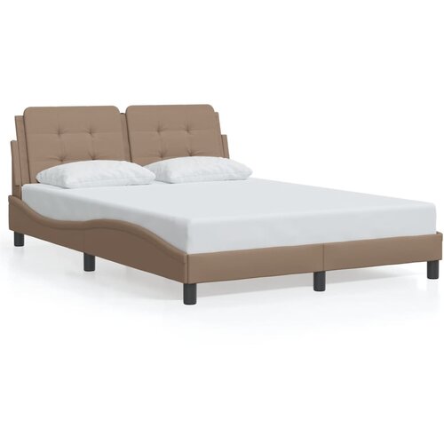  Okvir kreveta s LED-om bez madraca Zadar cappuccino 140x190 cm Slike